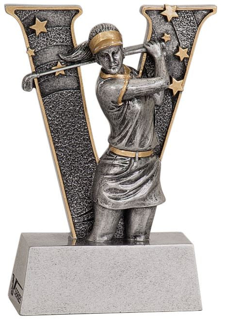 WHOLESALE Lot of 12 Female Golf Trophy Award $5.99 ea. FREE Shipping V707 - Winter Park Products
