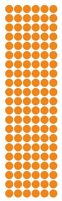 3/8" Light Orange Round Vinyl Color Code Inventory Label Dot Stickers - Winter Park Products