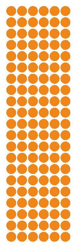 3/8" Light Orange Round Vinyl Color Code Inventory Label Dot Stickers - Winter Park Products
