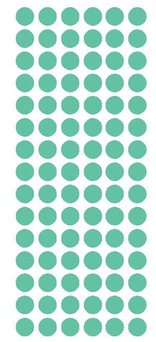 1/2" MINT GREEN Round Vinyl Color Coded Inventory Label Dots Stickers - Winter Park Products