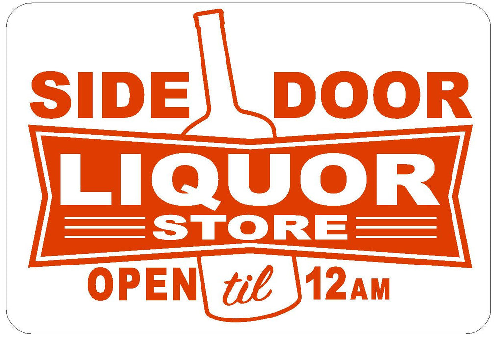 Side Door Liquor Store Sticker R253 - Winter Park Products