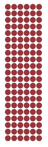 3/8" Burgundy Round Vinyl Color Code Inventory Label Dot Stickers - Winter Park Products