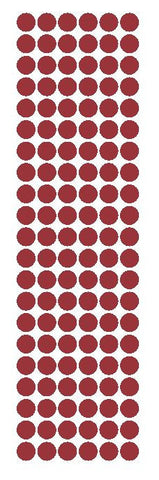 3/8" Burgundy Round Vinyl Color Code Inventory Label Dot Stickers - Winter Park Products