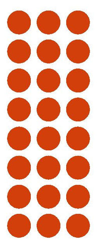 1" Red Round Vinyl Color Code Inventory Label Dot Stickers - Winter Park Products