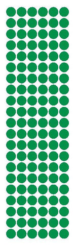 3/8" Green Round Vinyl Color Code Inventory Label Dot Stickers - Winter Park Products
