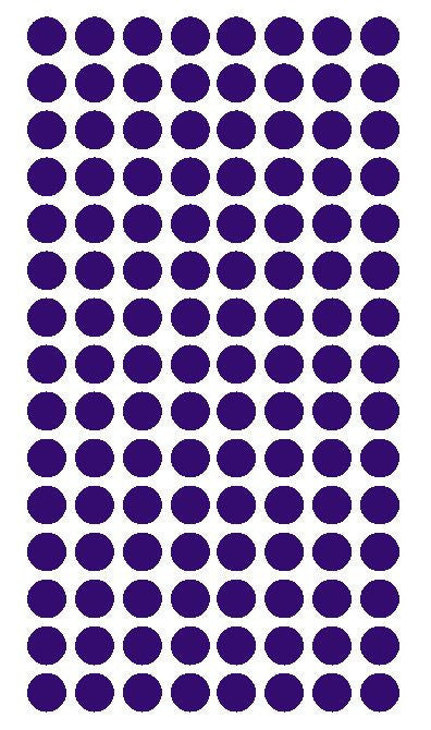 1/4" PURPLE Round Color Coding Inventory Label Dots Stickers - Winter Park Products