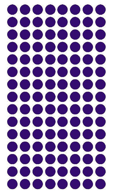 1/4" PURPLE Round Color Coding Inventory Label Dots Stickers - Winter Park Products