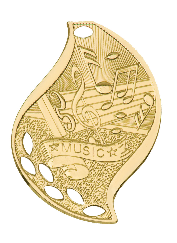 Music Medal Award Trophy With Free Lanyard FM210 - Winter Park Products