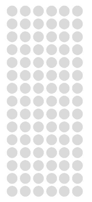 1/2" Lt GRAY GREY Round Vinyl Color Coded Inventory Label Dots Stickers - Winter Park Products