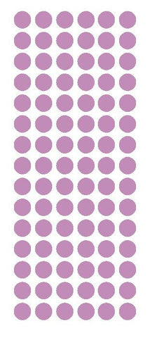 1/2" LILAC Round Vinyl Color Coded Inventory Label Dots Stickers - Winter Park Products