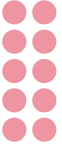 1-1/2" Pink Round Color Coded Inventory Label Dots Stickers - Winter Park Products