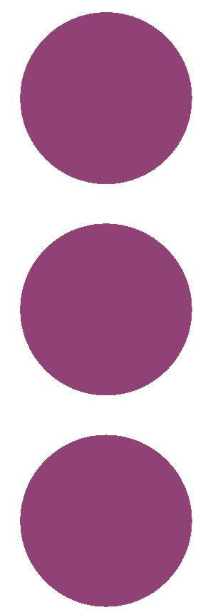 2-1/2" Plum Round Color Code Inventory Label Dots Stickers - Winter Park Products
