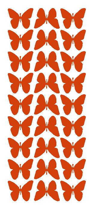 Red 1" Butterfly Stickers BRIDAL SHOWER Wedding Envelope Seals School arts & Crafts - Winter Park Products