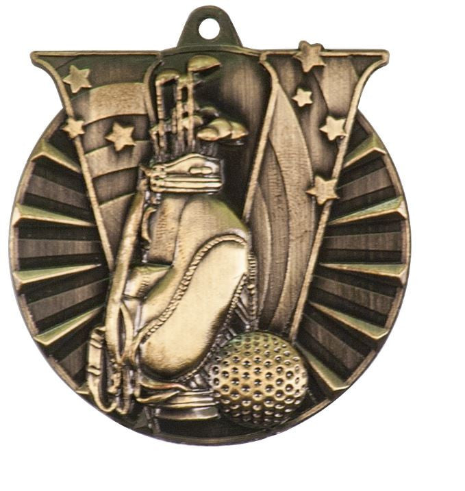 Golf Medals Team Sport Award Trophy W/FREE Lanyard FREE SHIPPING VM105 - Winter Park Products
