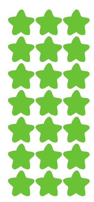 1-1/4 Lime Green Star Stickers Wedding Envelope Seals School Arts & C –  Winter Park Products