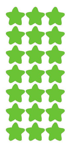1-1/4" Lime Green Star Stickers Wedding Envelope Seals School Arts & Crafts - Winter Park Products