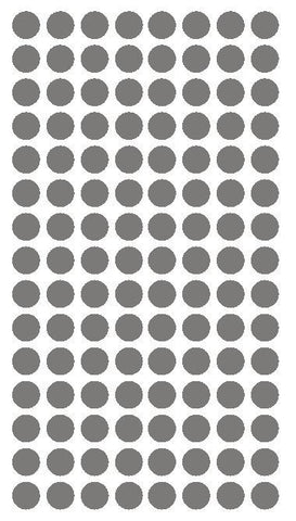 1/4" Dk GREY GRAY Round Color Coding Inventory Label Dots Stickers - Winter Park Products