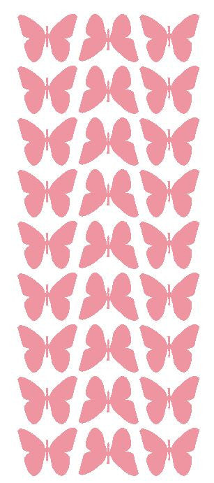 Pink 1" Butterfly Stickers BRIDAL SHOWER Wedding Envelope Seals School arts & Crafts - Winter Park Products