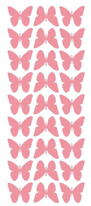 Pink 1" Butterfly Stickers BRIDAL SHOWER Wedding Envelope Seals School arts & Crafts - Winter Park Products