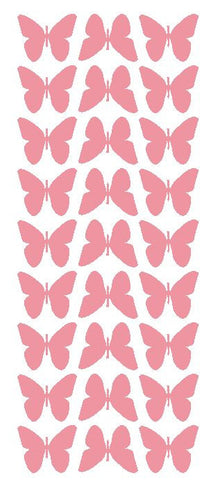 Pink 1" Butterfly Stickers BRIDAL SHOWER Wedding Envelope Seals School arts & Crafts - Winter Park Products