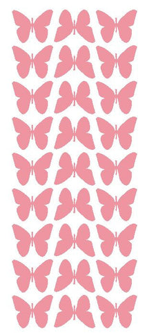 Pink 1" Butterfly Stickers BRIDAL SHOWER Wedding Envelope Seals School arts & Crafts - Winter Park Products