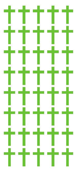 1" Lime Green Cross Stickers Envelope Seals Religious Church School arts Crafts - Winter Park Products