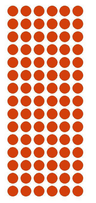 1/2" RED Round Vinyl Color Coded Inventory Label Dots Stickers - Winter Park Products