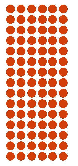 1/2" RED Round Vinyl Color Coded Inventory Label Dots Stickers - Winter Park Products