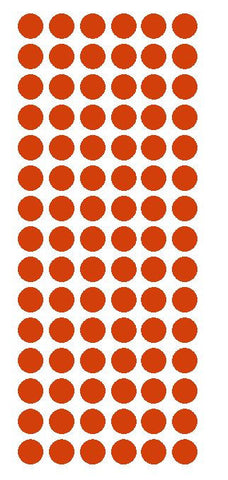 1/2" RED Round Vinyl Color Coded Inventory Label Dots Stickers - Winter Park Products