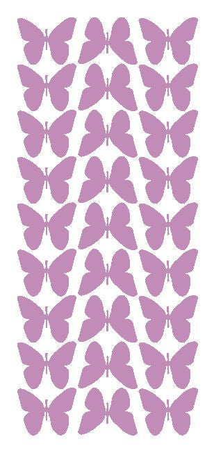 Lilac 1" Butterfly Stickers BRIDAL SHOWER Wedding Envelope Seals School arts & Crafts - Winter Park Products