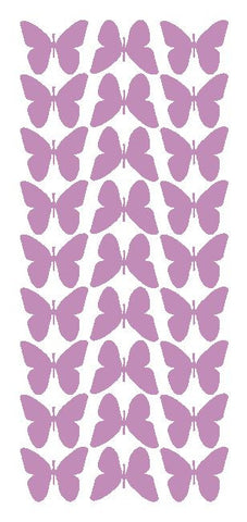 Lilac 1" Butterfly Stickers BRIDAL SHOWER Wedding Envelope Seals School arts & Crafts - Winter Park Products
