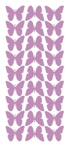 Lilac 1" Butterfly Stickers BRIDAL SHOWER Wedding Envelope Seals School arts & Crafts - Winter Park Products