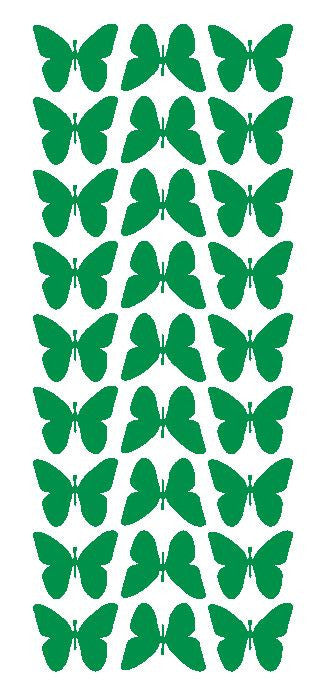 Green 1" Butterfly Stickers BRIDAL SHOWER Wedding Envelope Seals School arts & Crafts - Winter Park Products