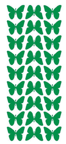 Green 1" Butterfly Stickers BRIDAL SHOWER Wedding Envelope Seals School arts & Crafts - Winter Park Products