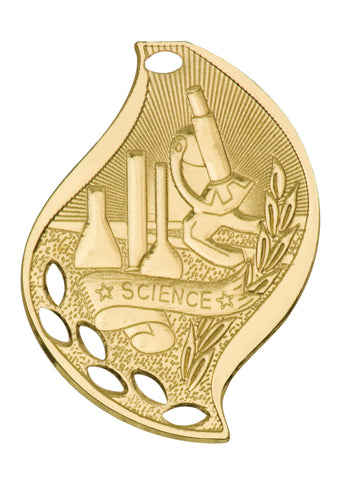 Lot of 30 Gold Science Medal Award Trophy With Free Lanyard FM216 - Winter Park Products