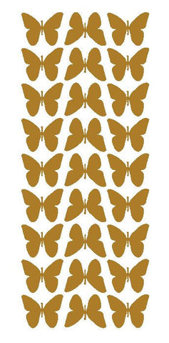 Gold 1" Butterfly Stickers BRIDAL SHOWER Wedding Envelope Seals School arts & Crafts - Winter Park Products