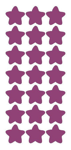1-1/4" Plum Star Stickers Wedding Envelope Seals School Arts & Crafts - Winter Park Products