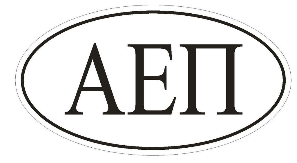 Alpha Epsilon Pi Fraternity EURO OVAL Bumper Sticker or Helmet Sticker D603 - Winter Park Products