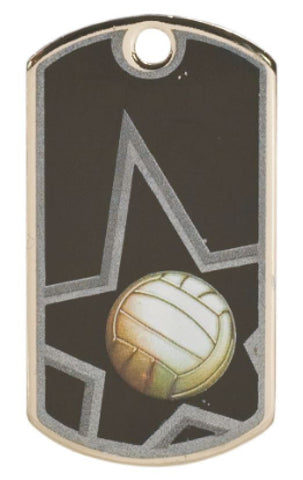 Volleyball Dog Tag Award Trophy Sports W/Free Bead Chain FREE SHIPPING DT111 - Winter Park Products