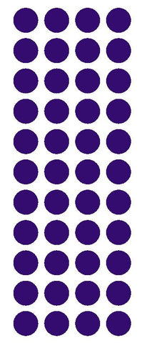 3/4" Purple Round Color Code Inventory Label Dot Stickers - Winter Park Products