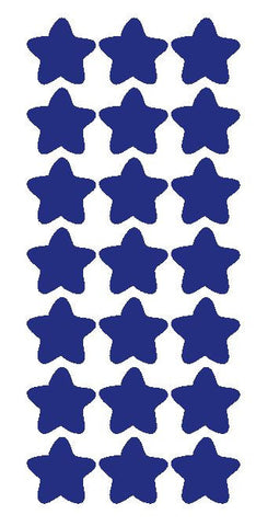 1-1/4" Dk Blue Star Stickers Wedding Envelope Seals School Arts & Crafts - Winter Park Products