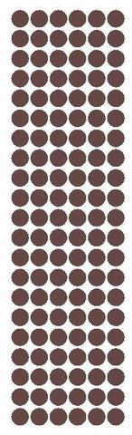 3/8" Brown Round Vinyl Color Code Inventory Label Dot Stickers - Winter Park Products
