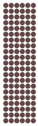 3/8" Brown Round Vinyl Color Code Inventory Label Dot Stickers - Winter Park Products