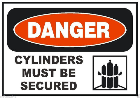 Danger Propane WELDING Helium OXYGEN Cylinder Safety Sticker Decal Label D231 - Winter Park Products