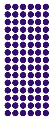 1/2" PURPLE Round Vinyl Color Coded Inventory Label Dots Stickers - Winter Park Products