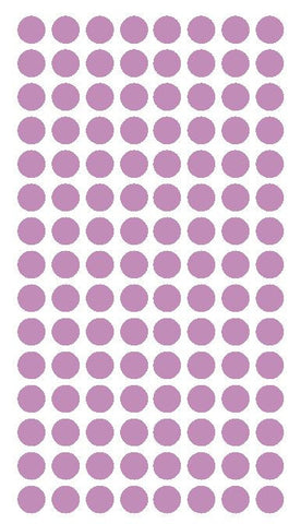 1/4" LILAC Round Color Coding Inventory Label Dots Stickers - Winter Park Products