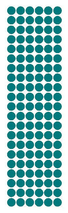 3/8" Turquoise Round Vinyl Color Code Inventory Label Dot Stickers - Winter Park Products