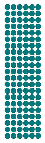 3/8" Turquoise Round Vinyl Color Code Inventory Label Dot Stickers - Winter Park Products