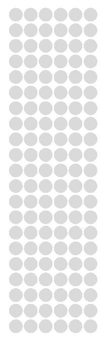 3/8" Light Grey Gray Round Vinyl Color Code Inventory Label Dot Stickers - Winter Park Products