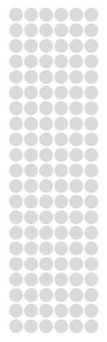 3/8" Light Grey Gray Round Vinyl Color Code Inventory Label Dot Stickers - Winter Park Products